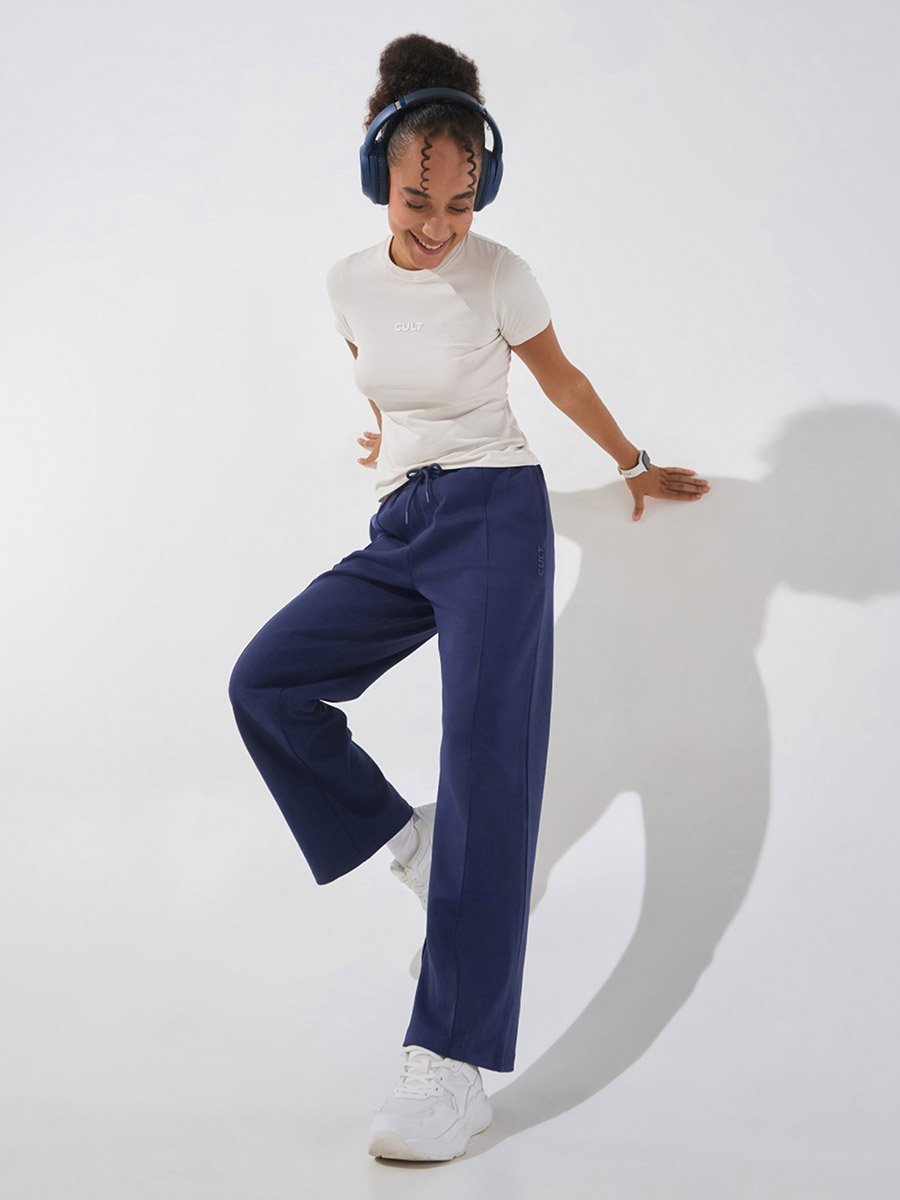 Navy Ultra Luxe Tailored Trackpants