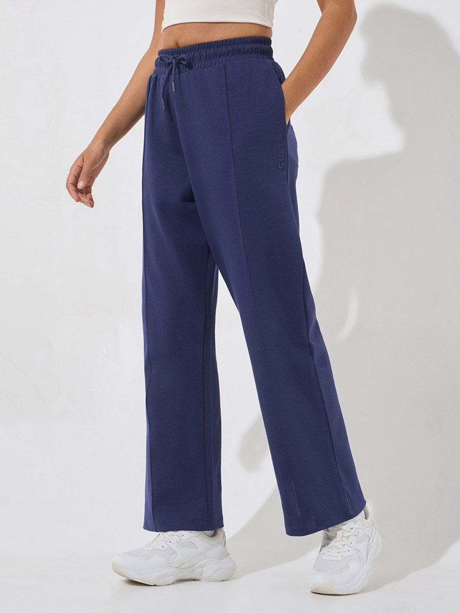 Navy Ultra Luxe Tailored Trackpants
