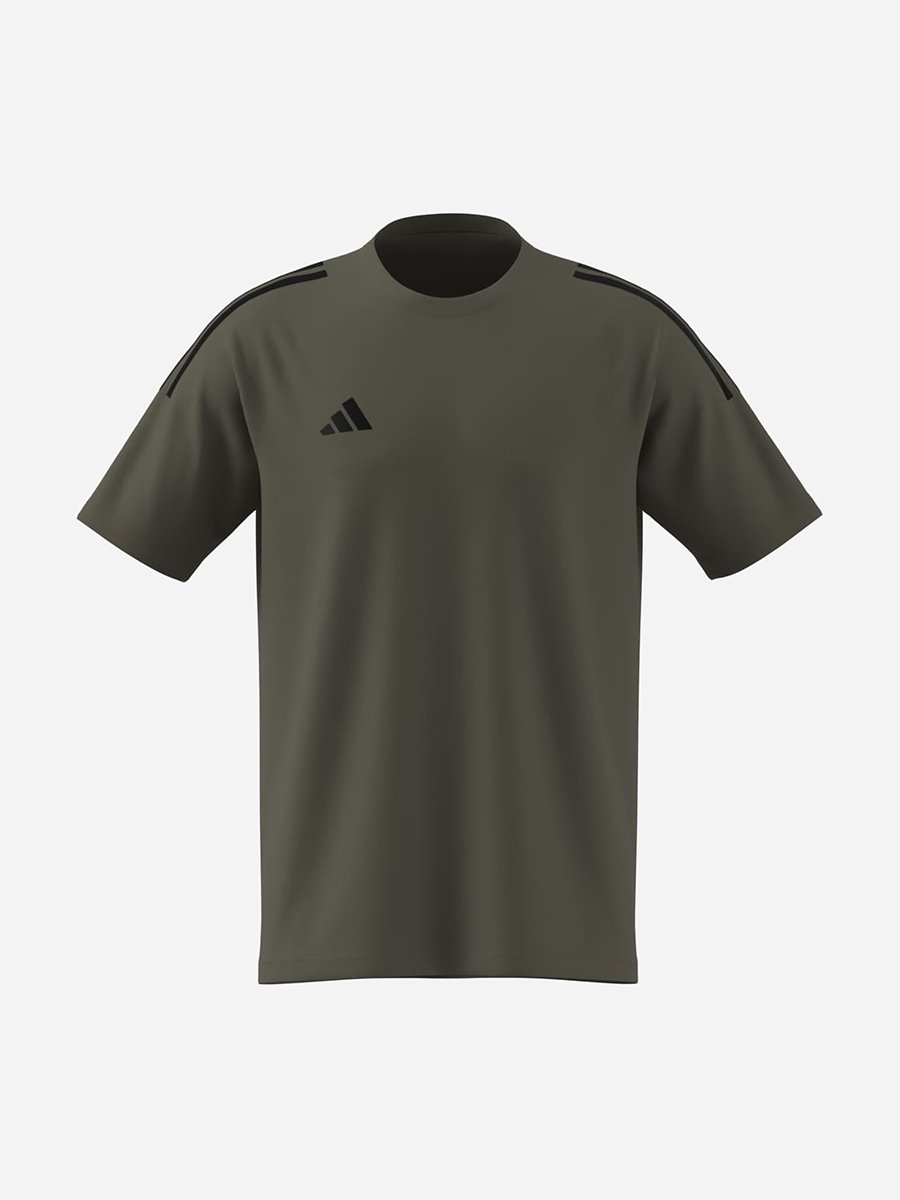 Men Khaki Sereno 3 Stripes Logo T-Shirt