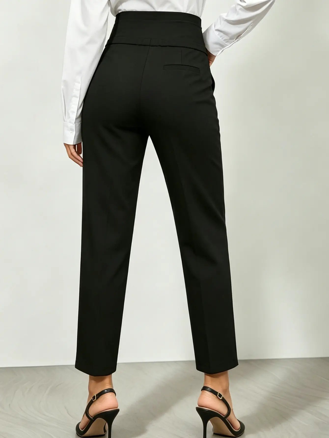 Black Maternity High Rise Over-Bump Pants