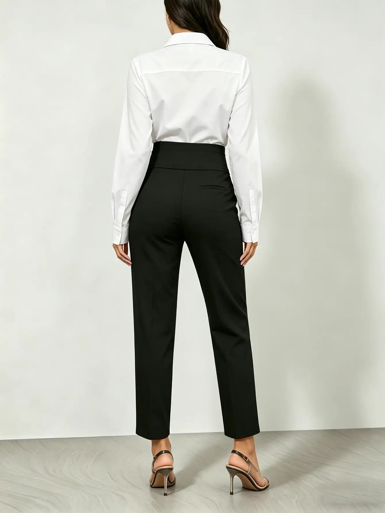 Black Maternity High Rise Over-Bump Pants