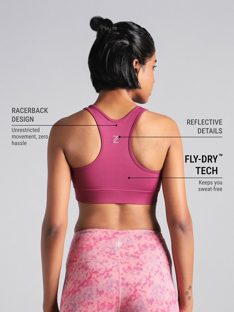 Pink Running Pro High Support Bra