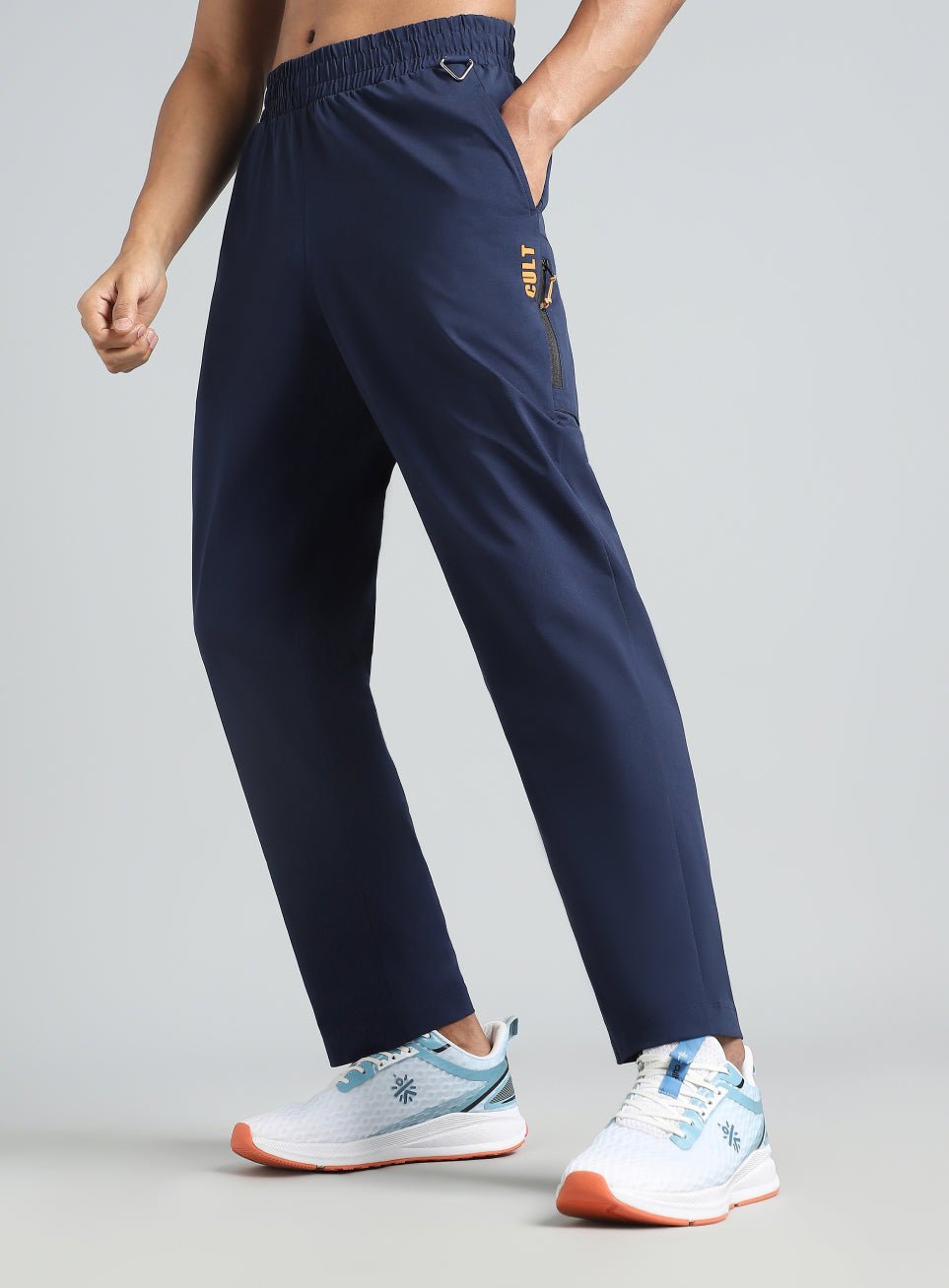 Men Navy Airport Travel Trackpants