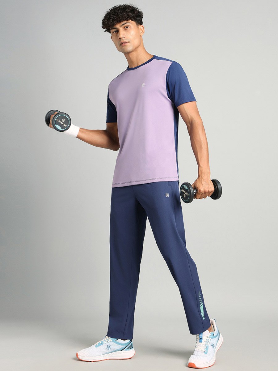 Men Navy Cult Power Up Training Trackpants