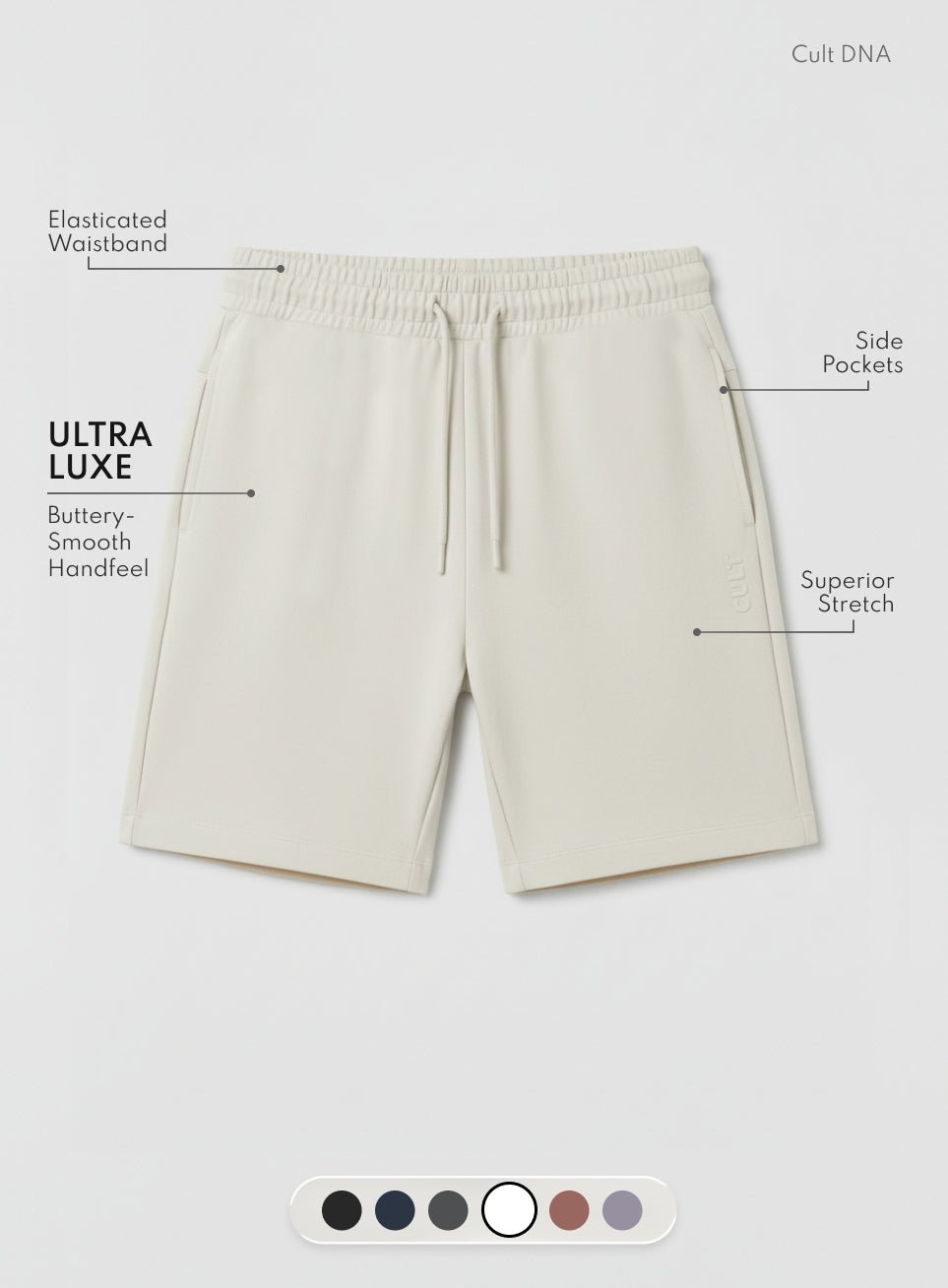 Men Off-White Ultra Luxe Classic Shorts