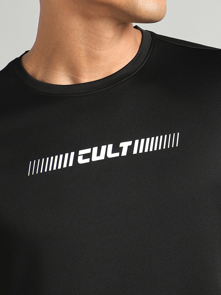 Men Black Everyday Performance T-Shirt