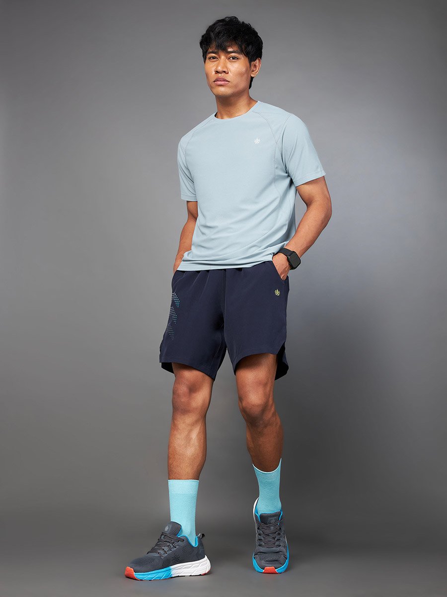 Men Breathable Grey Training Shirt