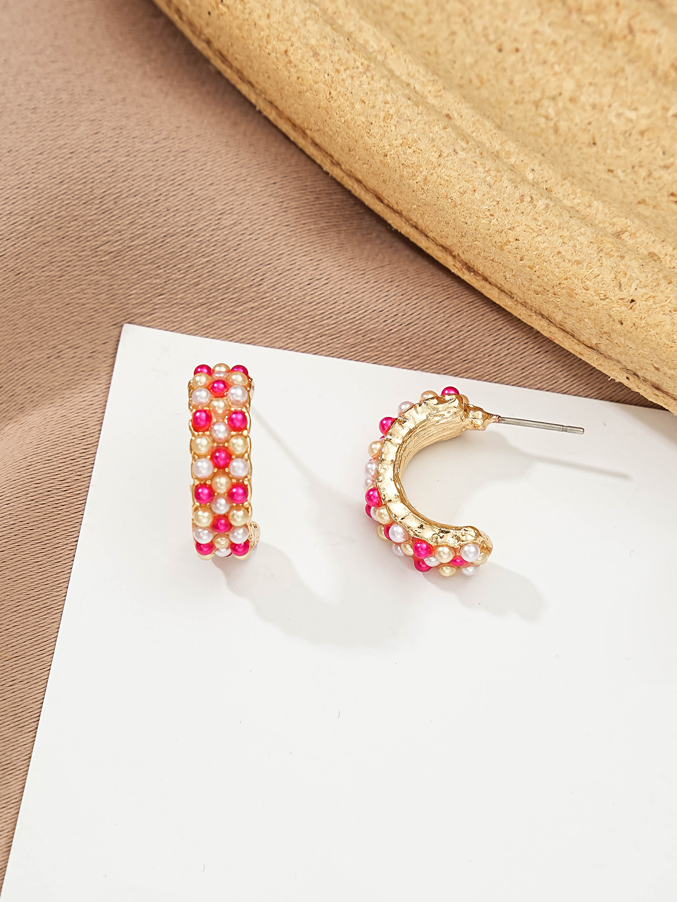Beaded Hoop Earrings