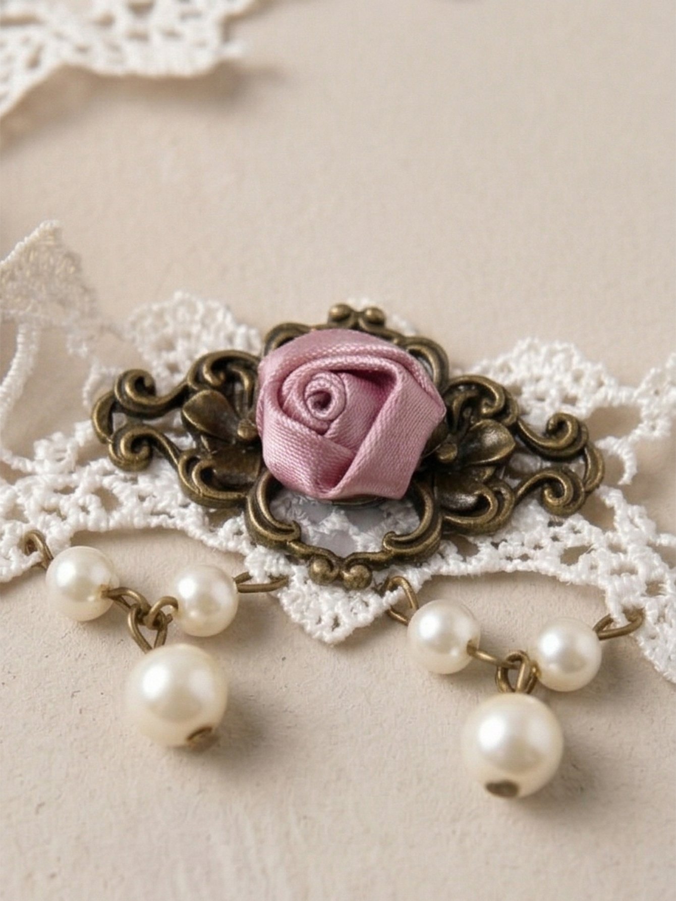 Lace Flower Anklet Chain