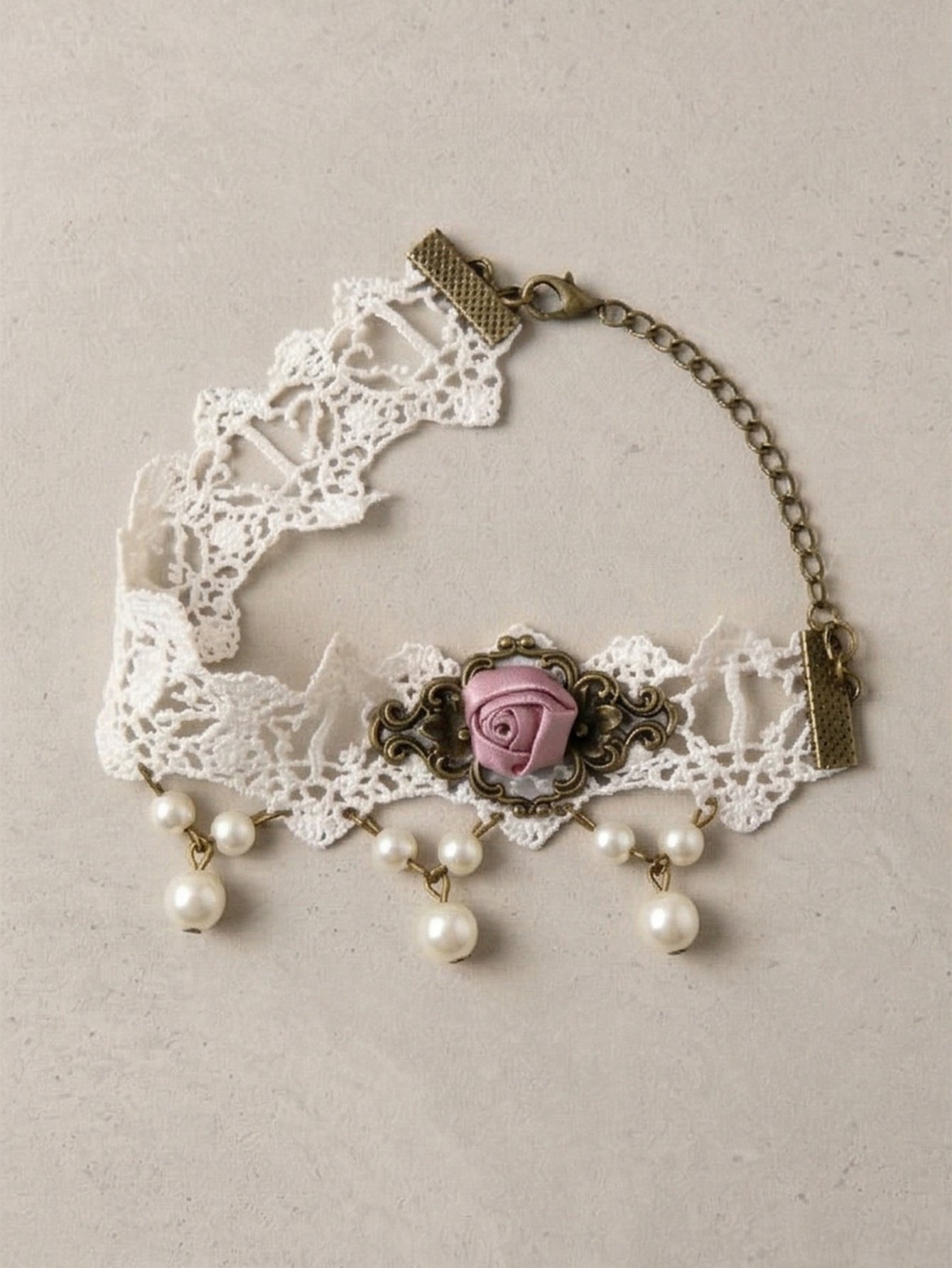 Lace Flower Anklet Chain