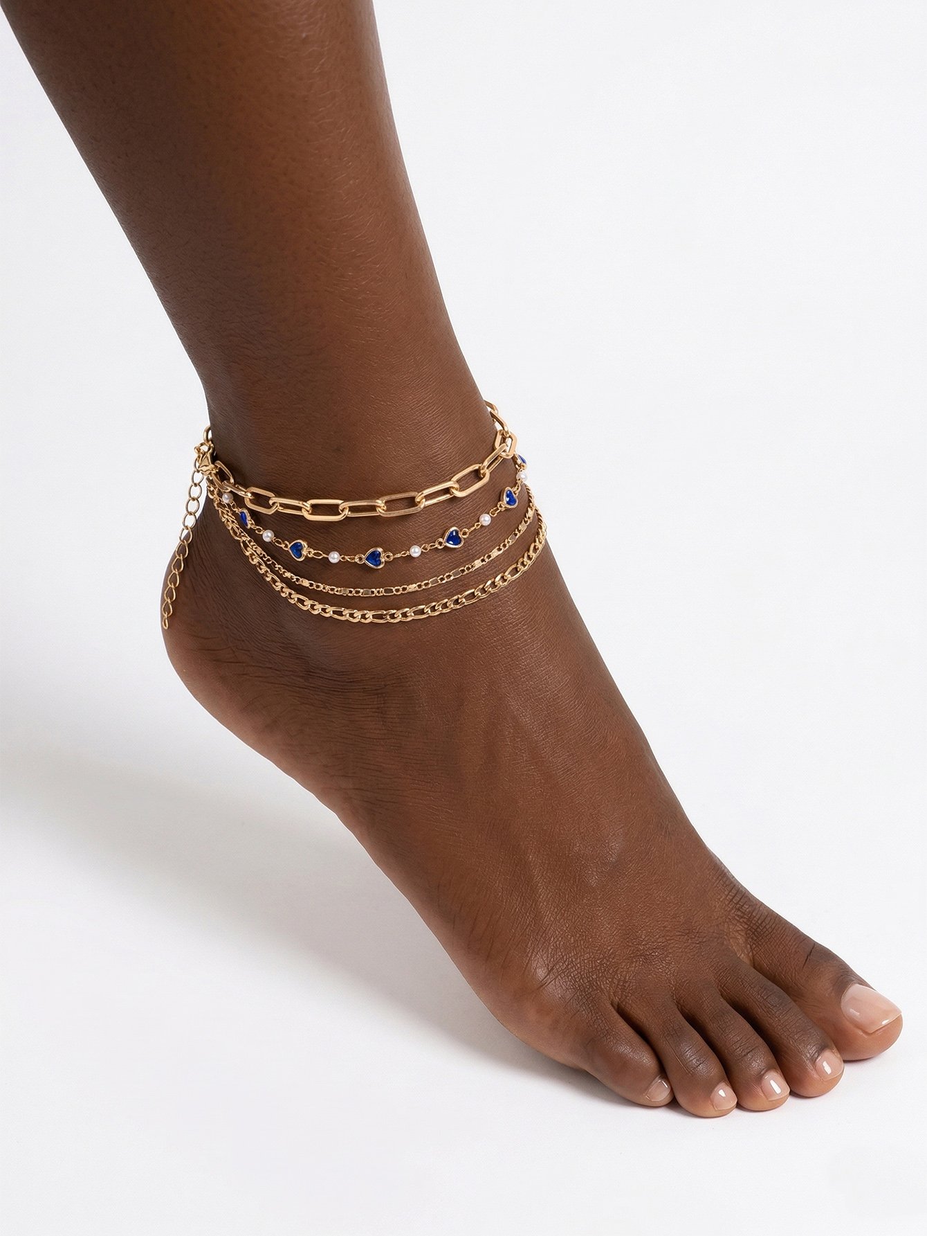 Multi-Layered Chain Anklet