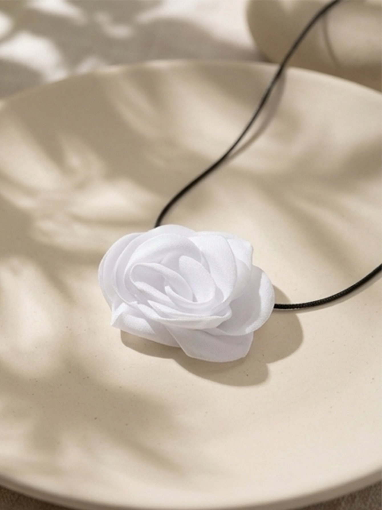 Lace Flower Long Necklace