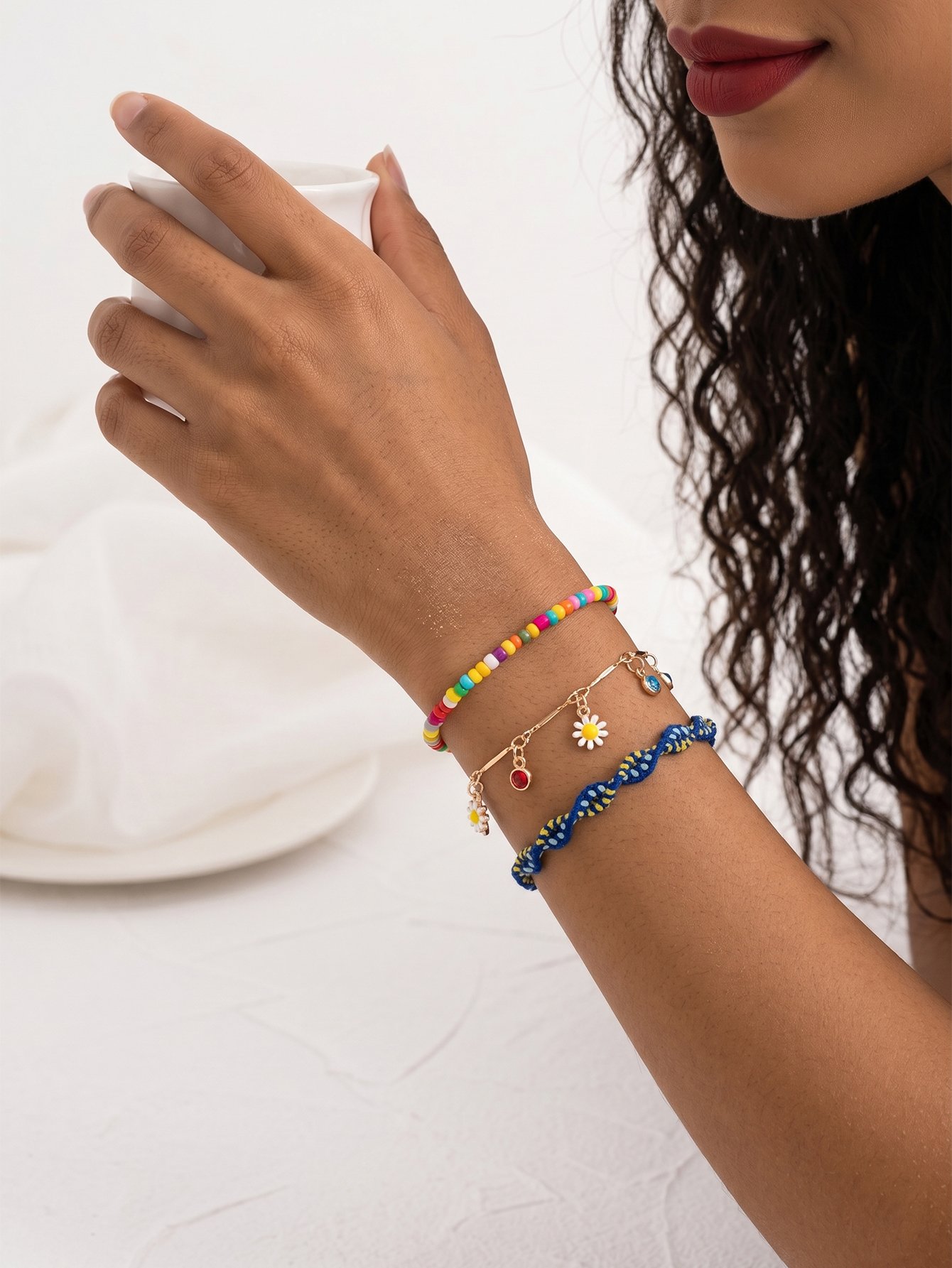 Pack of 3 - Beaded and Charm Bracelets