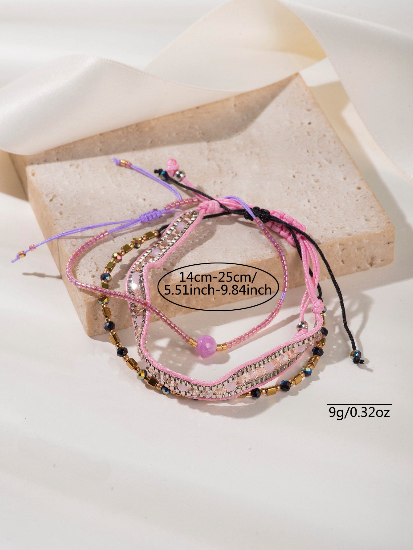 Pack of 3 - Multi-Color Bead Bracelets