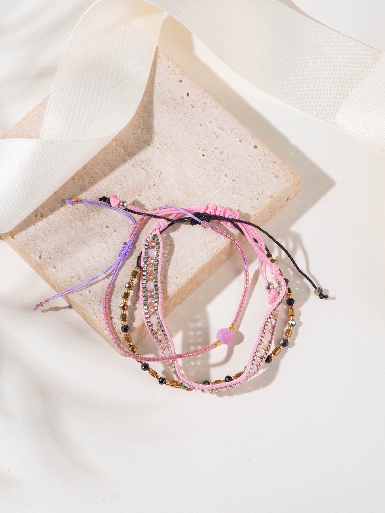 Pack of 3 - Multi-Color Bead Bracelets