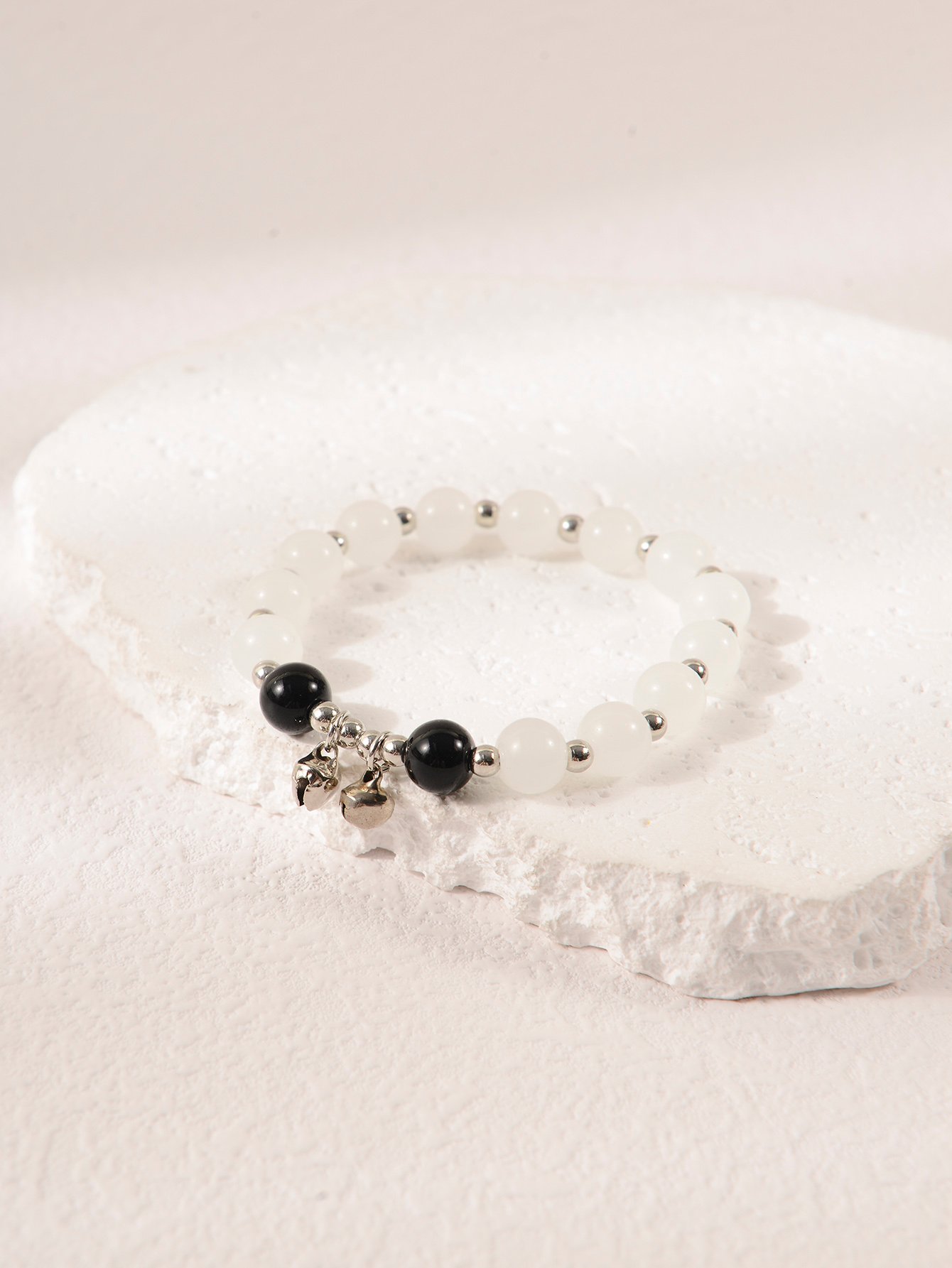 1PC Color Block Beaded Stretch Bracelet