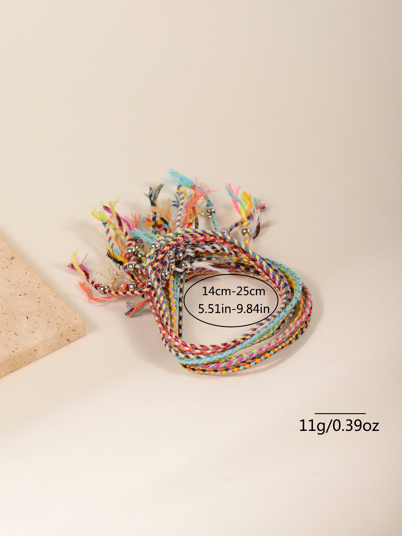 pack of 12 - Multi-Color Tassel Details Bracelets