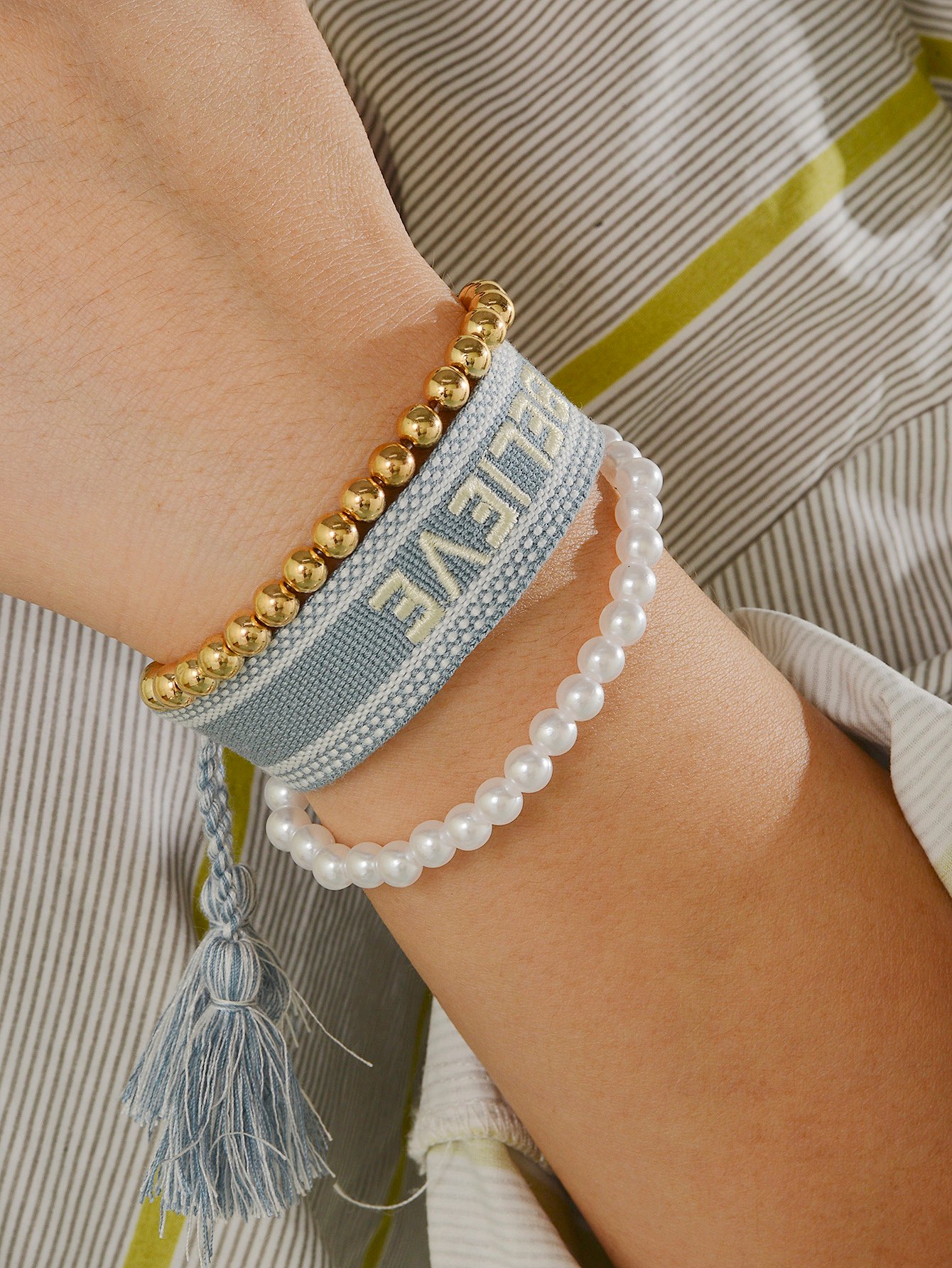 Pack of 3 - Beaded and Woven Bracelets