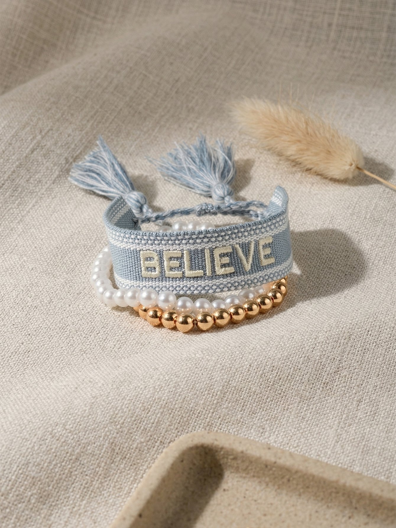Pack of 3 - Beaded and Woven Bracelets