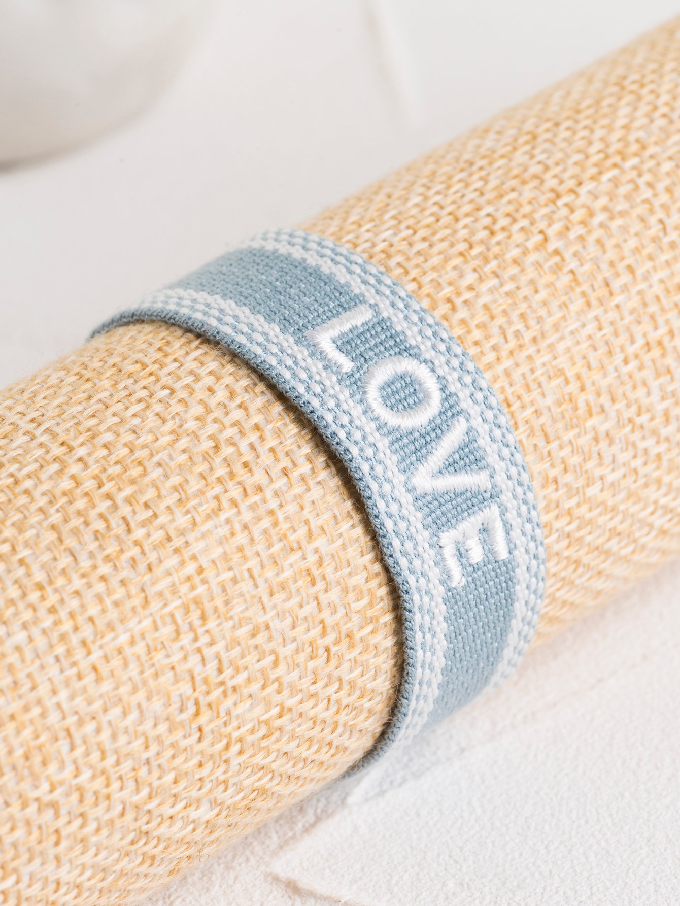 Multi-Color (Love) Embroidered Woven Bracelet