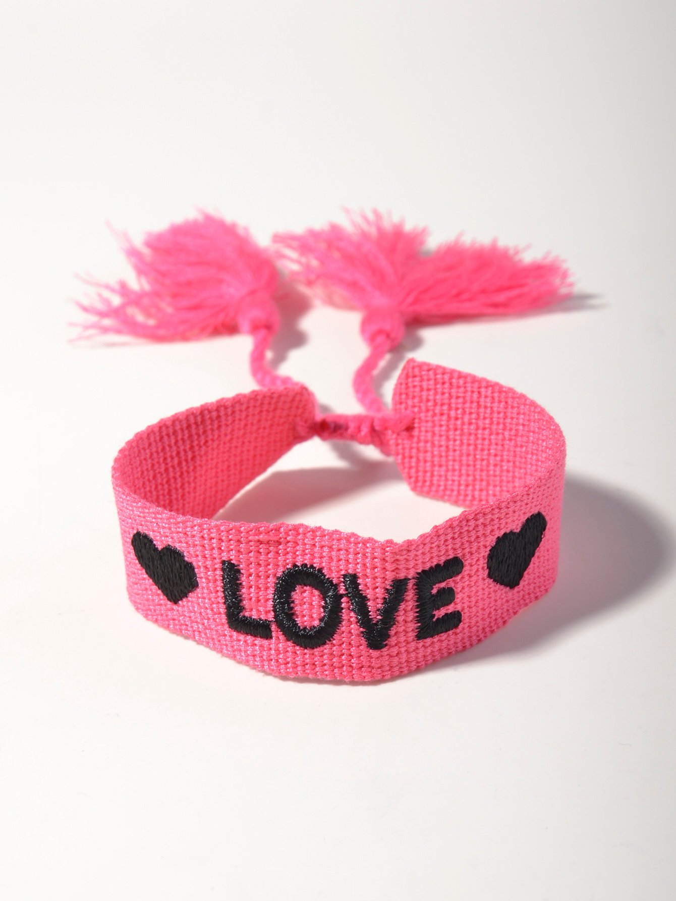 Multi-Color Embroidery Letter Hand-Woven Bracelet