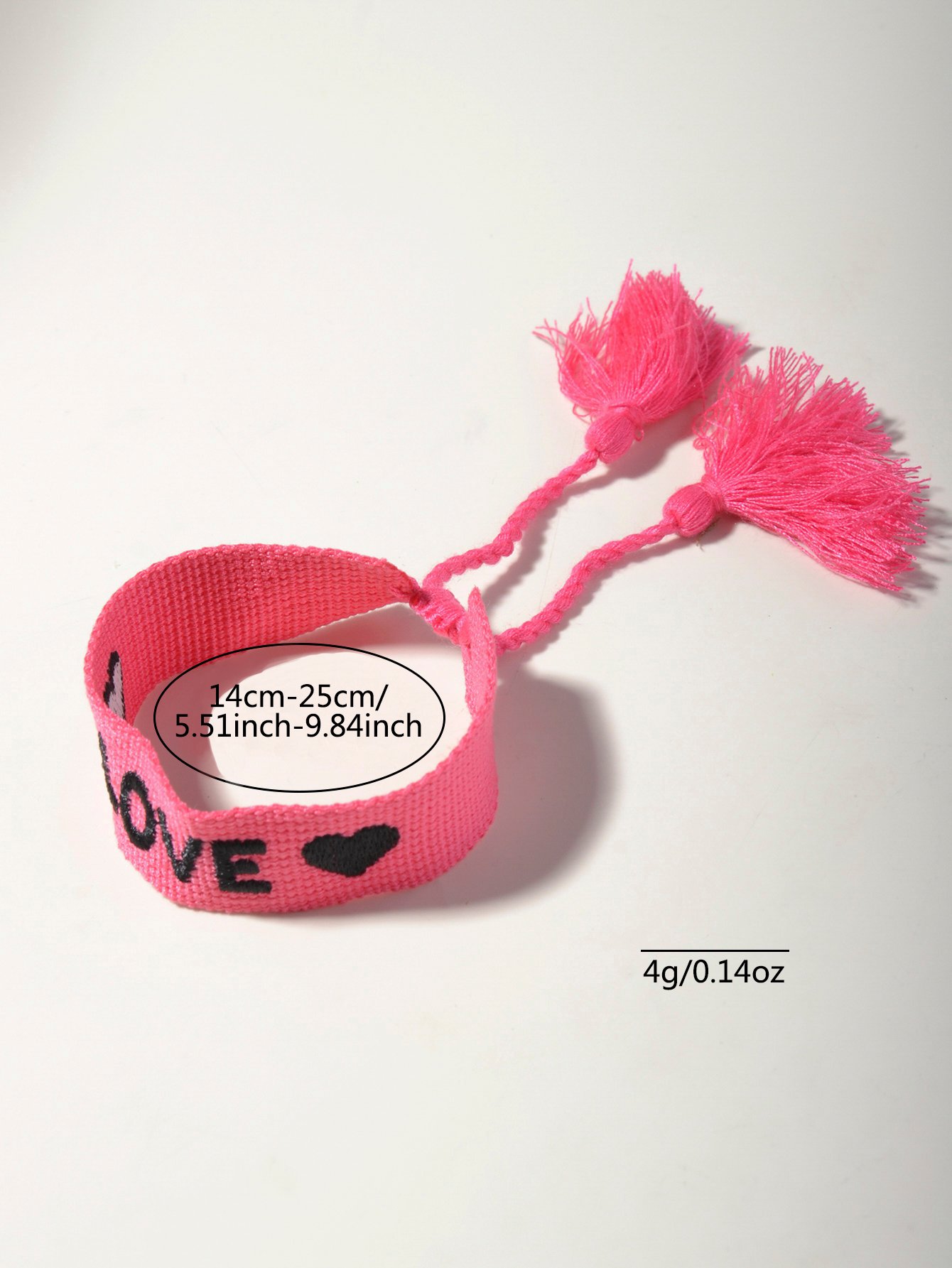 Multi-Color Embroidery Letter Hand-Woven Bracelet