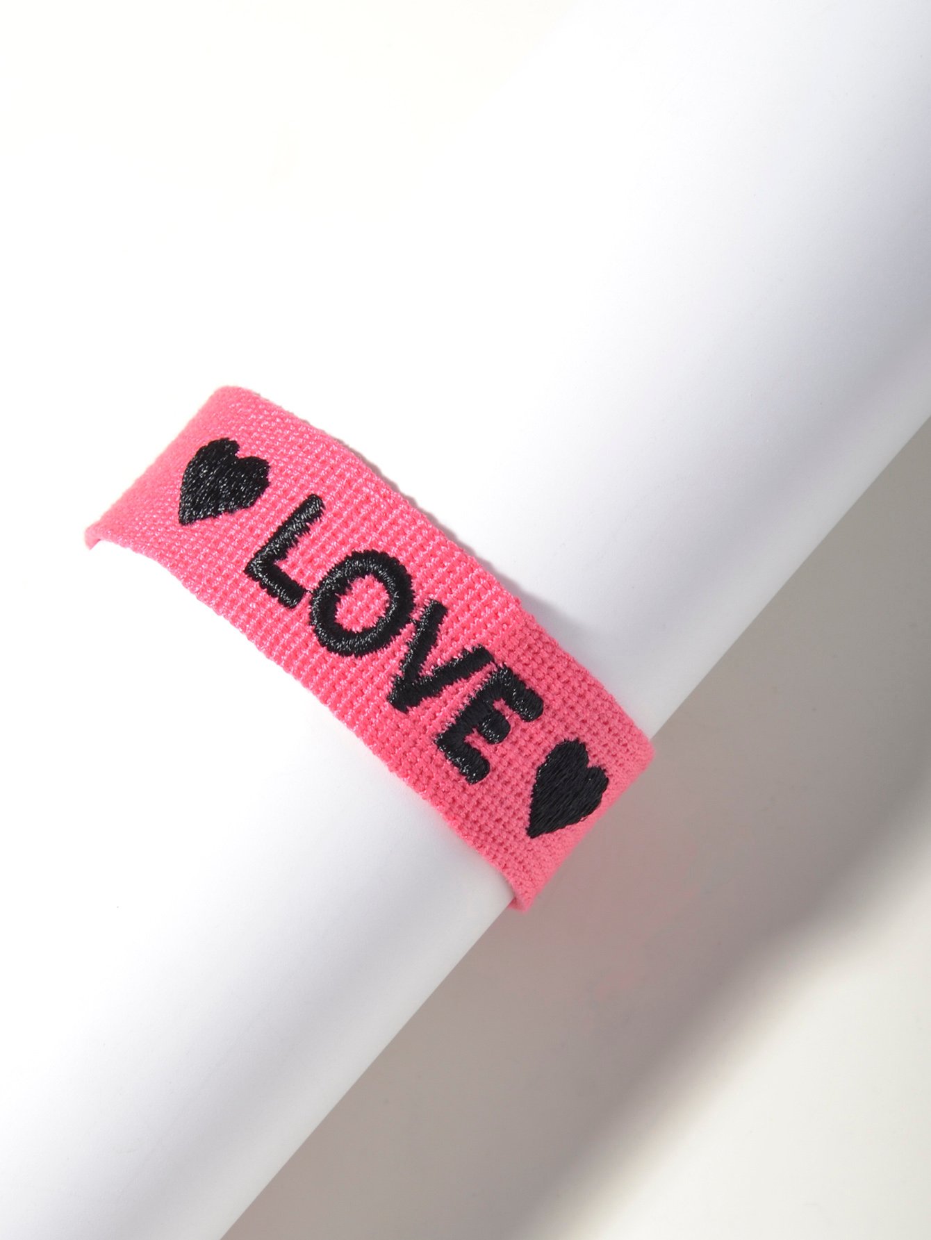 Multi-Color Embroidery Letter Hand-Woven Bracelet