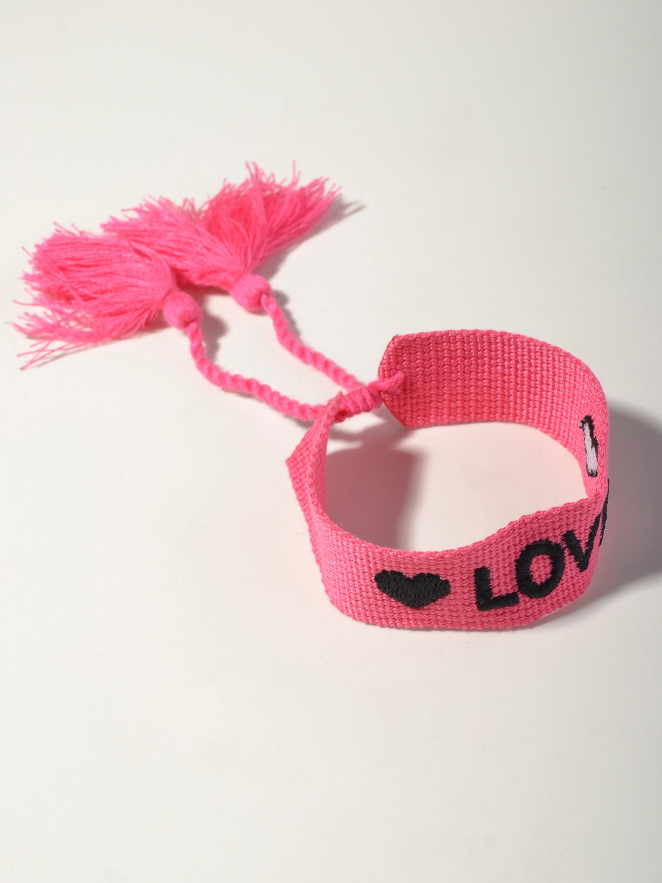 Multi-Color Embroidery Letter Hand-Woven Bracelet
