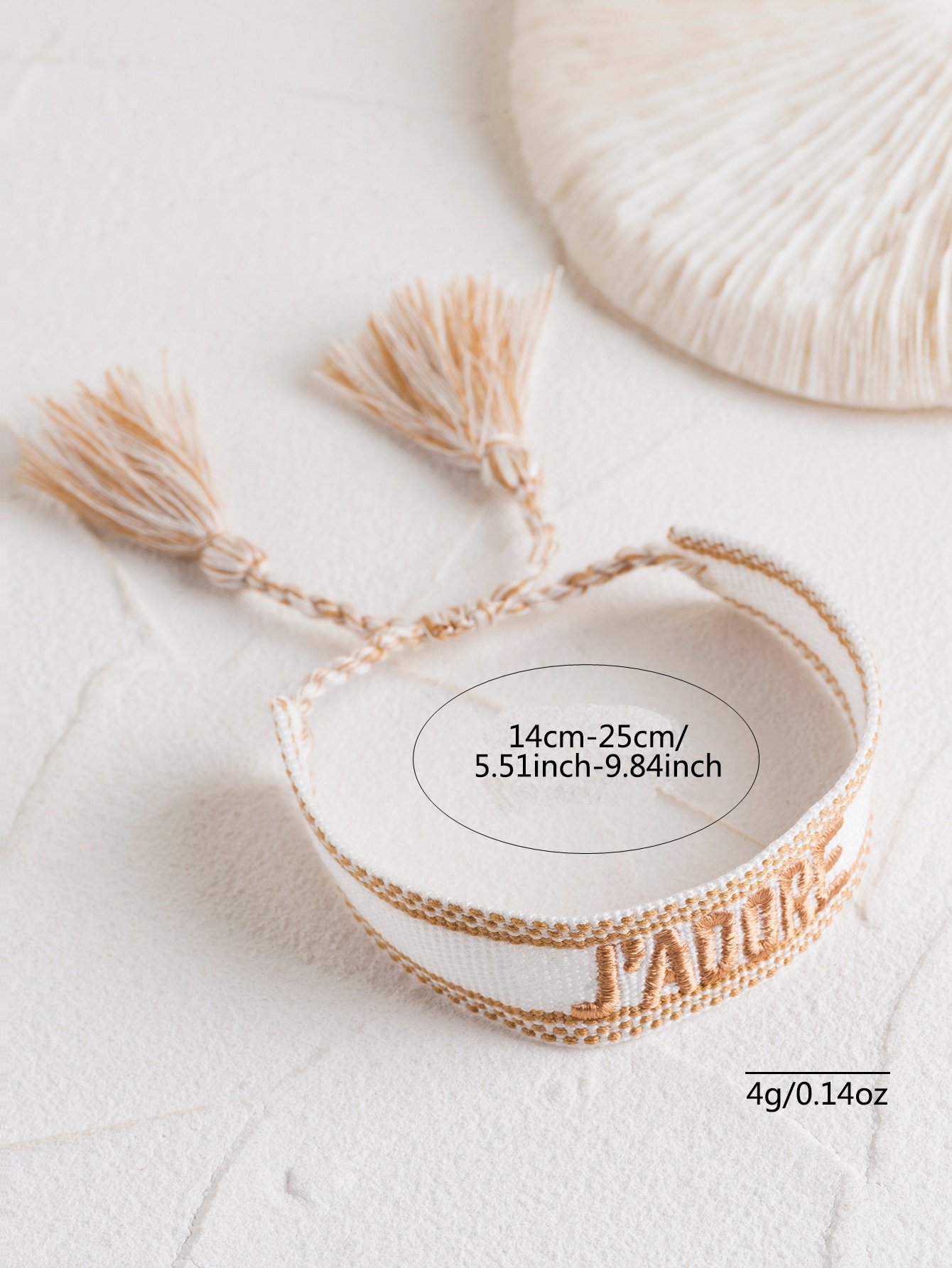 Multi-Color Embroidered Woven Bracelet