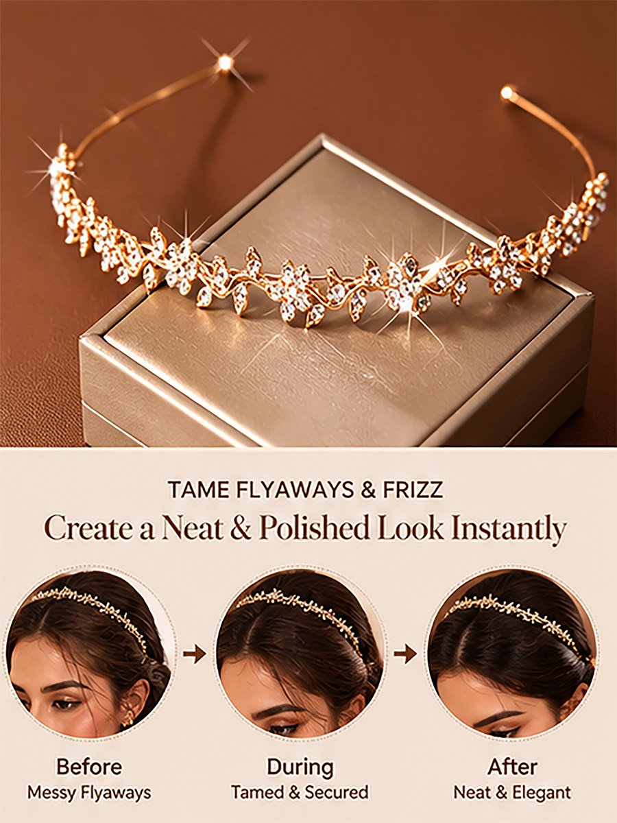 Rhinestone Plum Headband