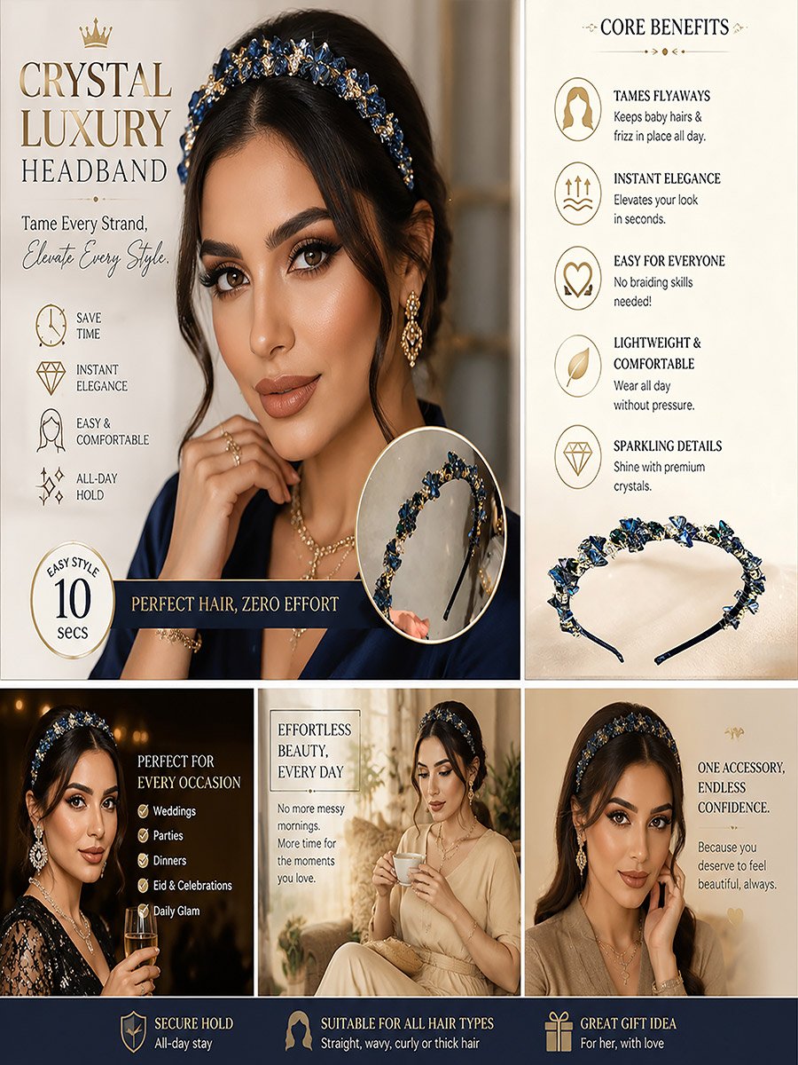 Crystal Rhinestone Headband