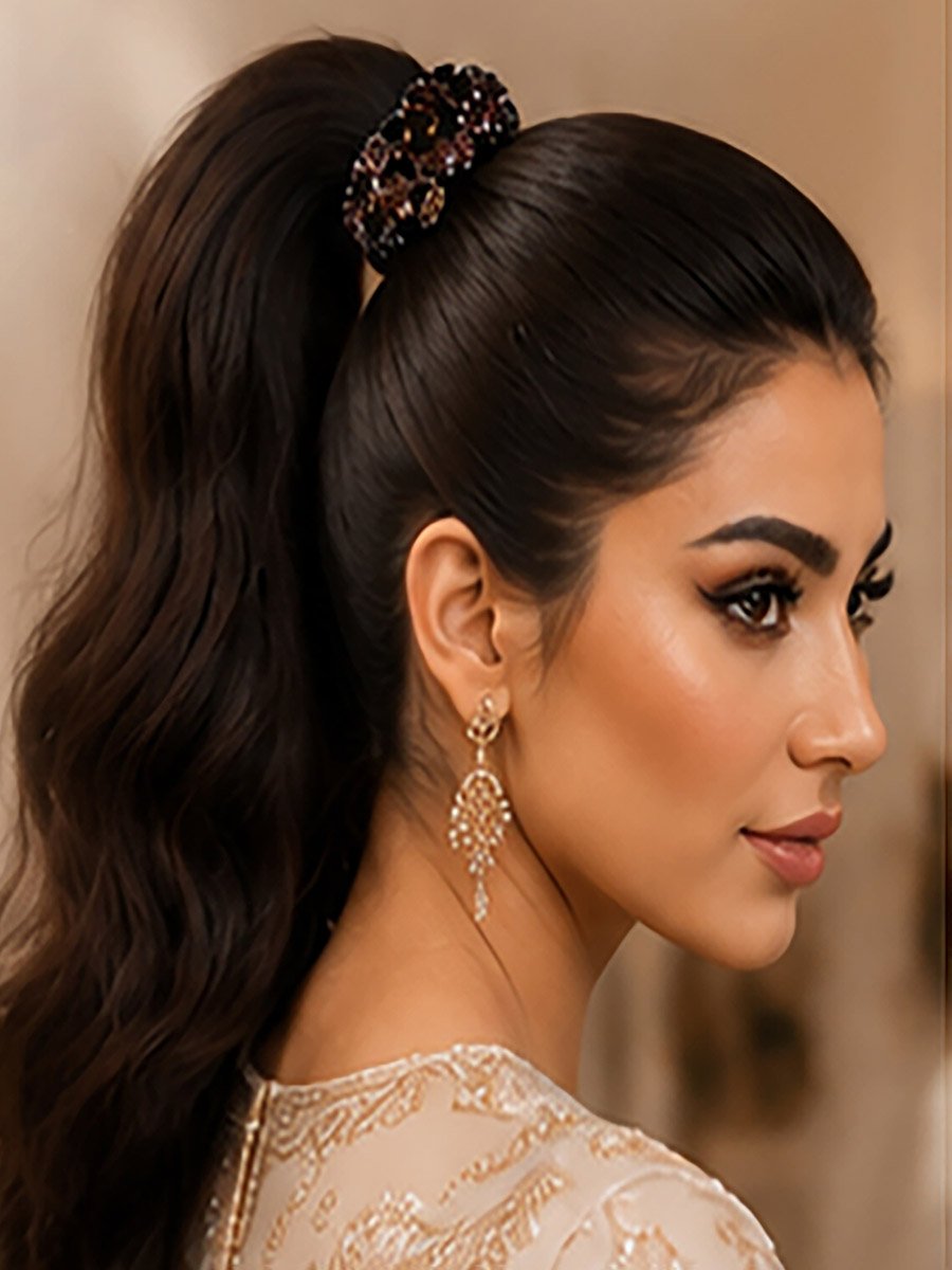 ربطات شعر مرنة مزينة