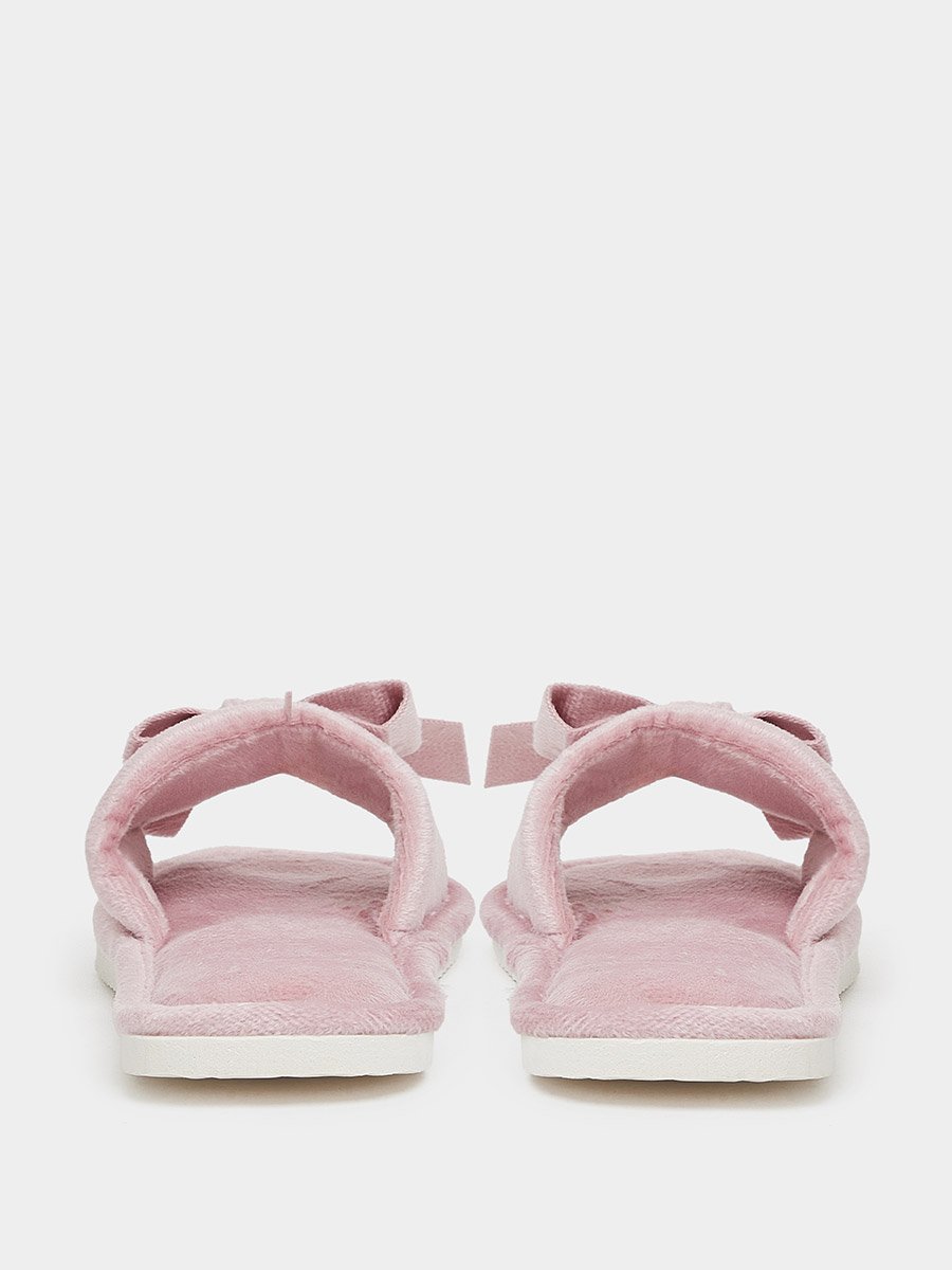 Pink Knot Detail Bedroom Slippers