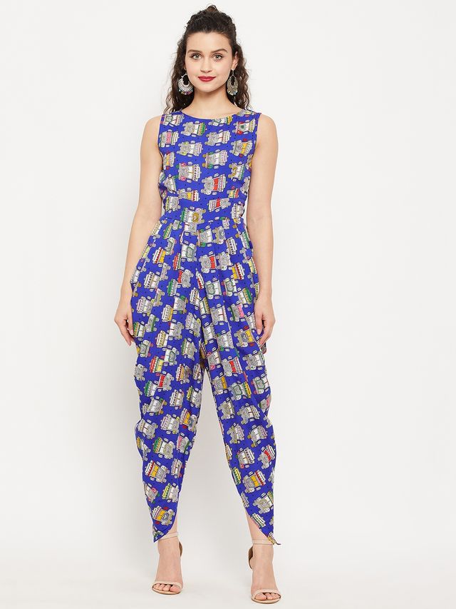 Elasticated Ethnic Dhoti Jumpsuit