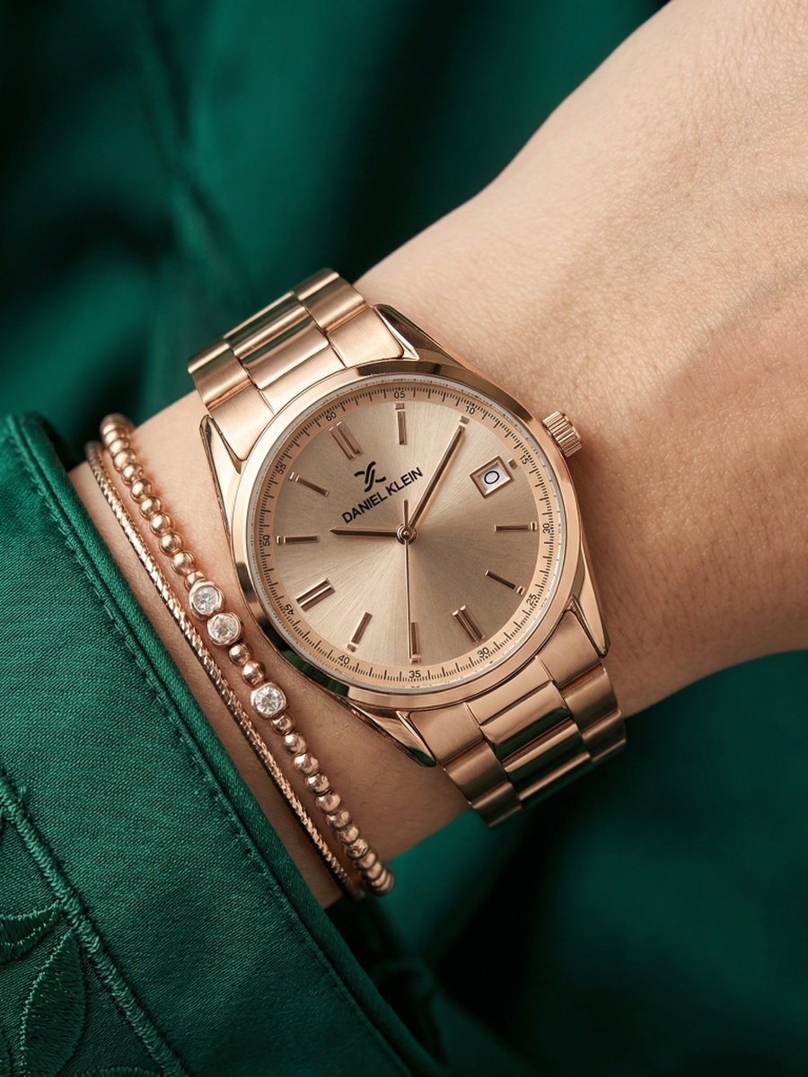 Premium Rose Gold Stainless Steel Watch for Women DK.6.14133-5