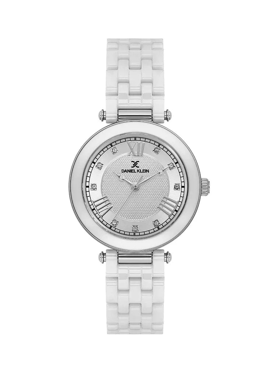 Premium White Ceramic Band Watch for Women DK.1.14282-2