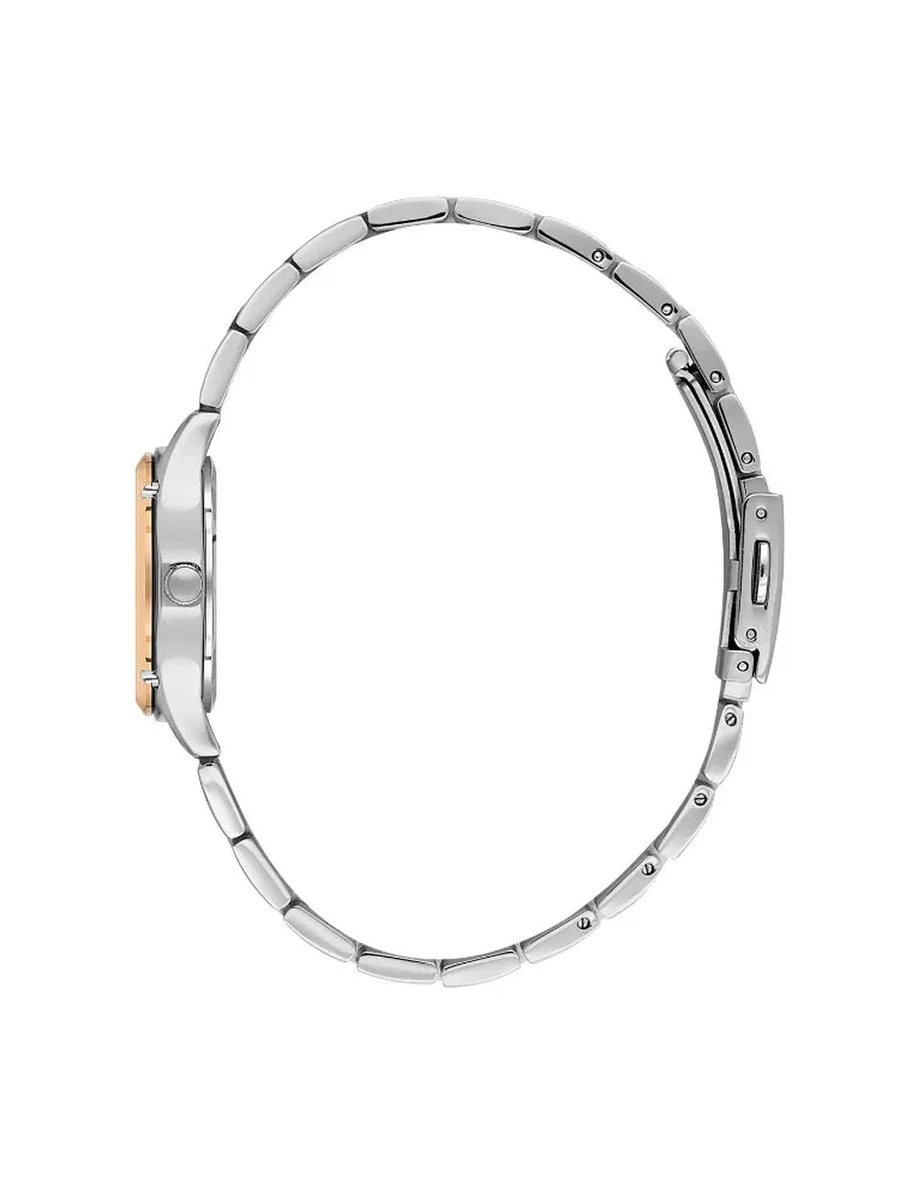 Premium Silver and Rose Gold Stainless Steel Watch for Women DK.1.14271-6