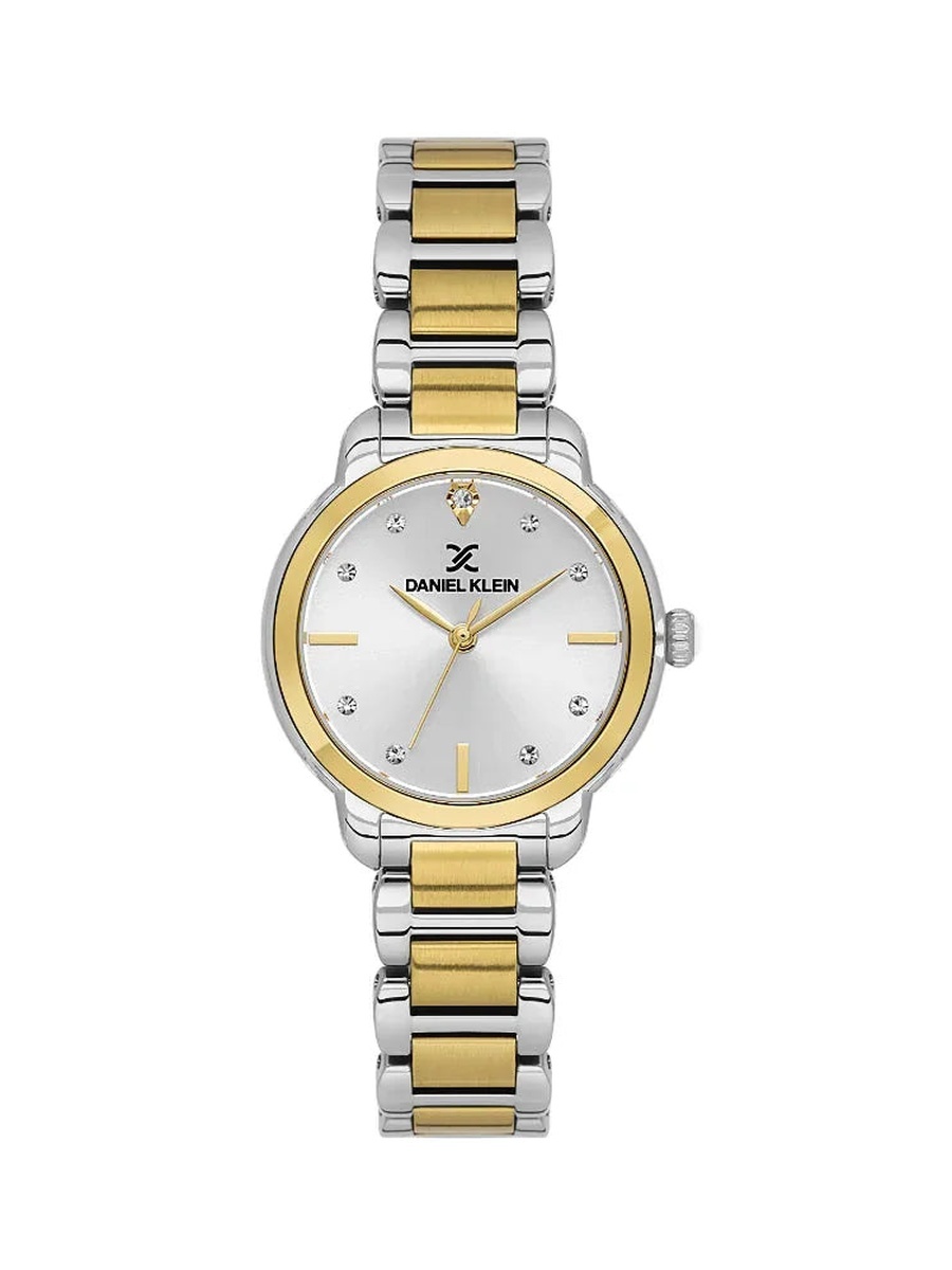 Premium Silver and Gold Stainless Steel Watch for Women DK.1.14126-4