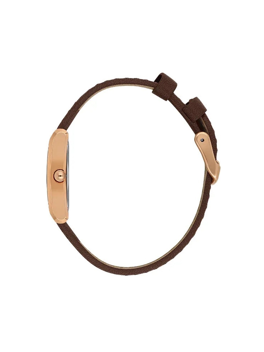 Premium Coffee Brown Leather Watch for Women DK.1.14124-5