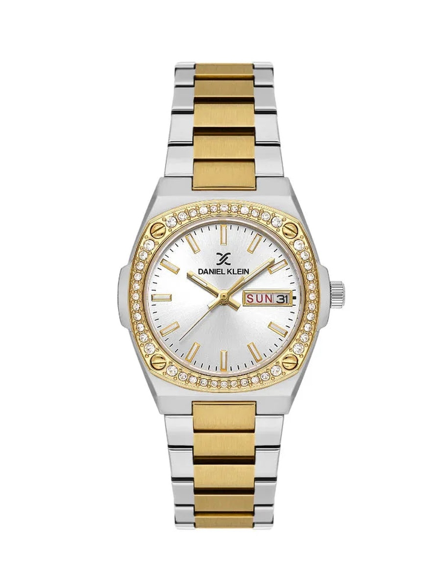 Premium Silver and Gold Stainless Steel Watch for Women DK.1.14122-3