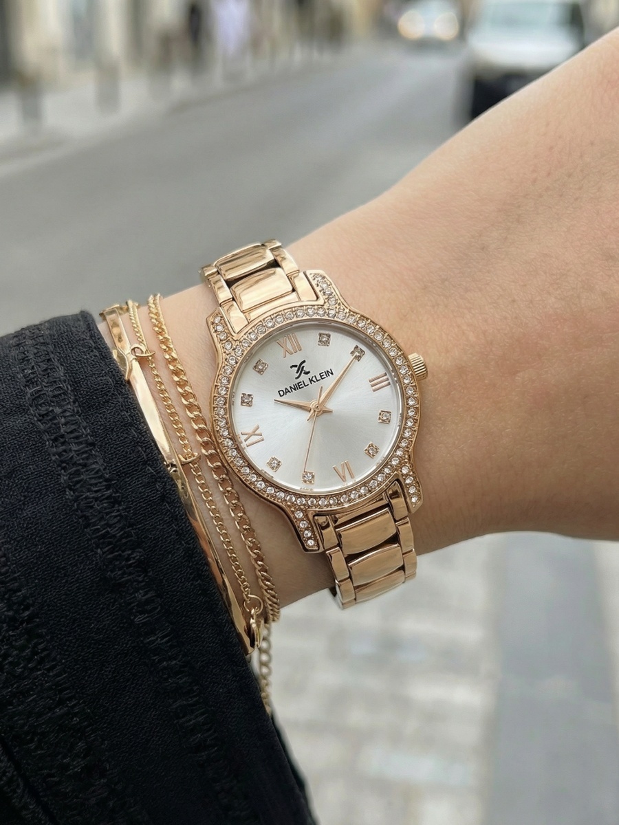 Premium Rose Gold Stainless Steel Watch for Women DK.1.14118-5