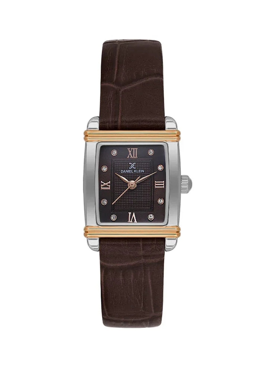 Premium Coffee Brown Leather Watch for Women DK.1.14116-6
