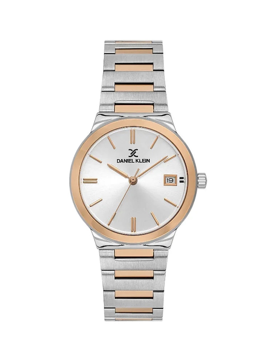 Premium Silver and Rose Gold Stainless Steel Watch for Women DK.1.14110-6