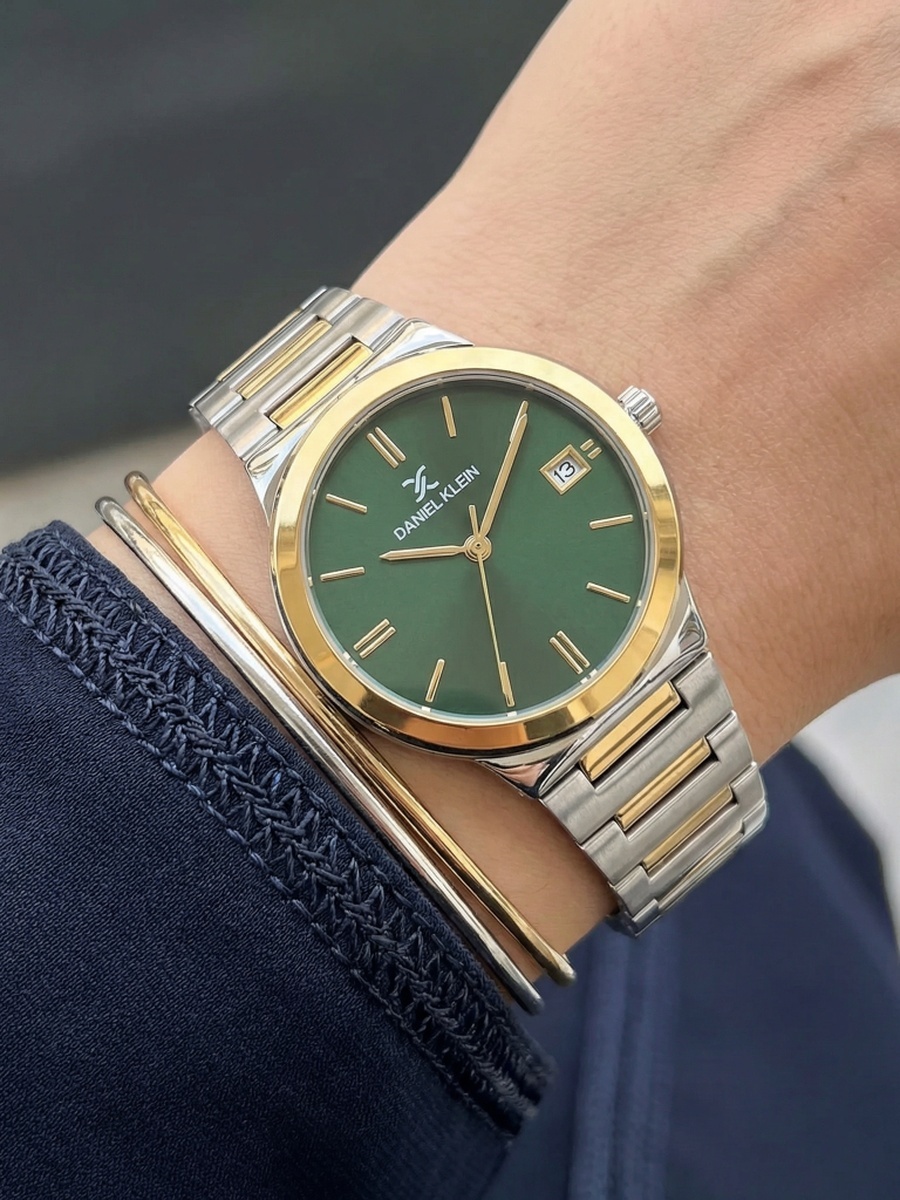 Premium Silver and Gold Stainless Steel Watch for Women DK.1.14110-4