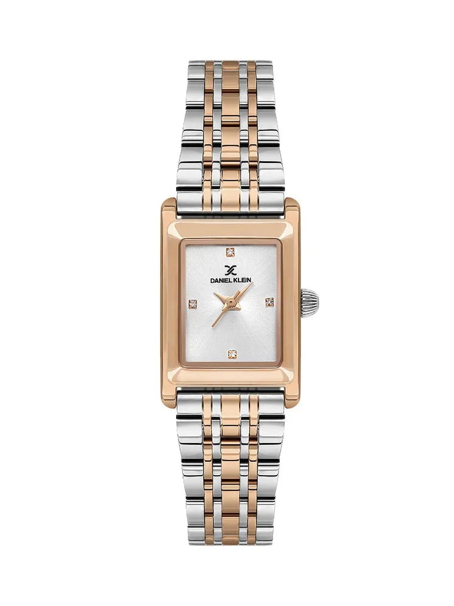 Premium Silver and Rose Gold Stainless Steel Watch for Women DK.1.14108-6