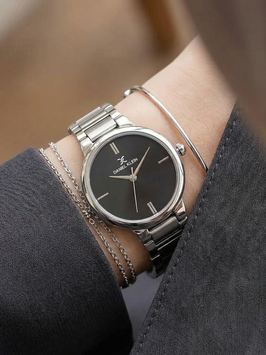 Premium Silver Stainless Steel Watch for Women DK.1.14100-2