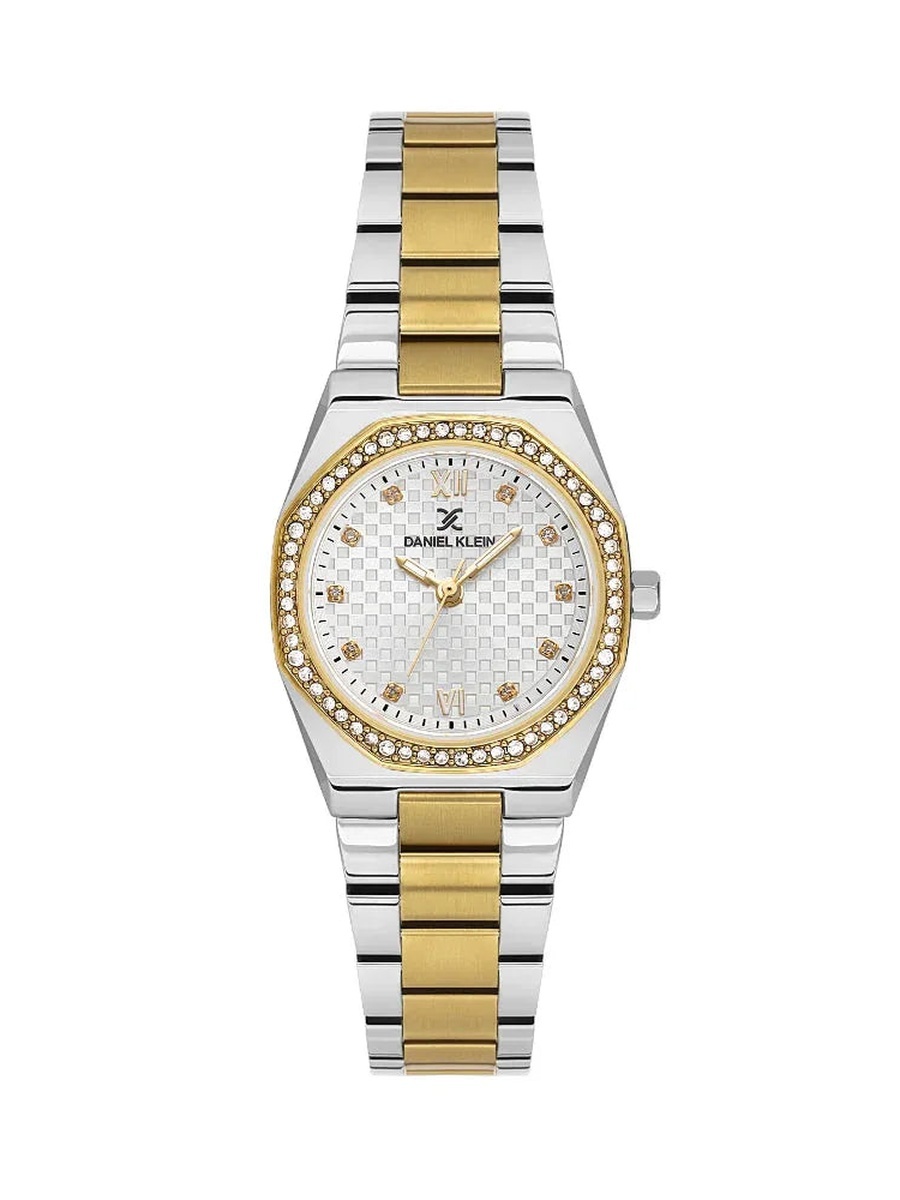 Premium Silver and Gold Stainless Steel Watch for Women DK.1.14099-4