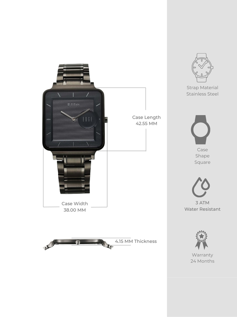 Men Multi-Function Watch with Black Mesh Strap