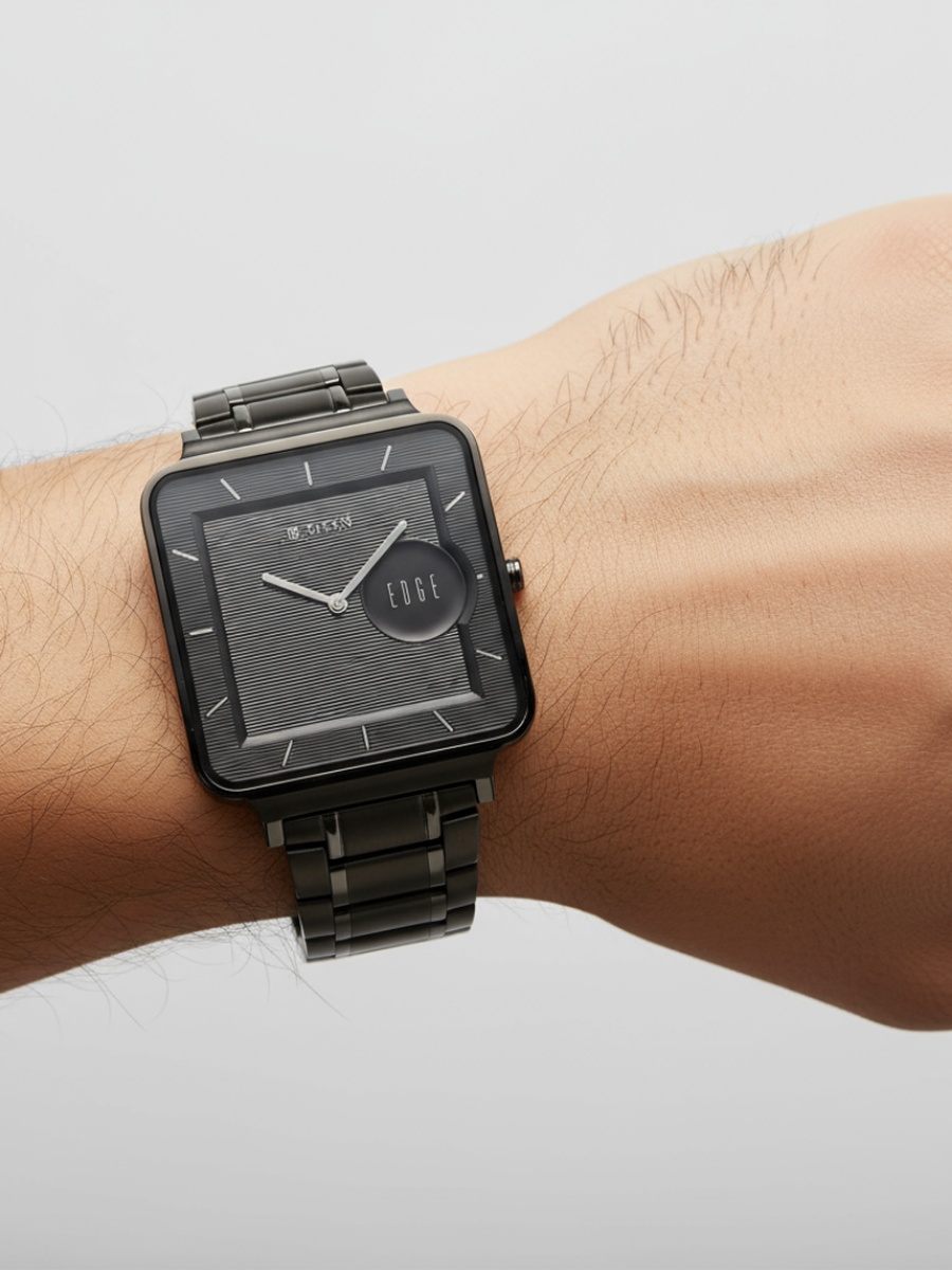 Men Multi-Function Watch with Black Mesh Strap