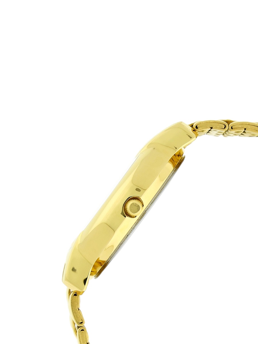 Men Gold Stainless Steel Strap Watch